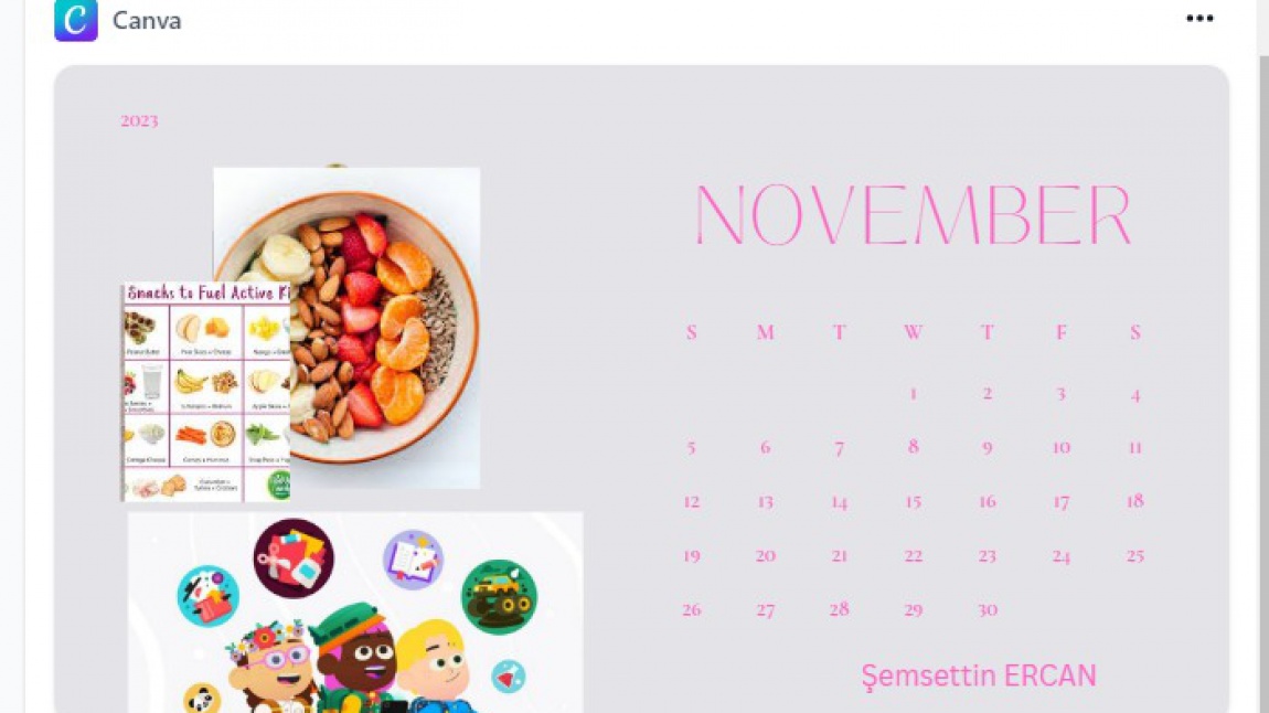  3.6 2023 Healthy Snack Calendar
